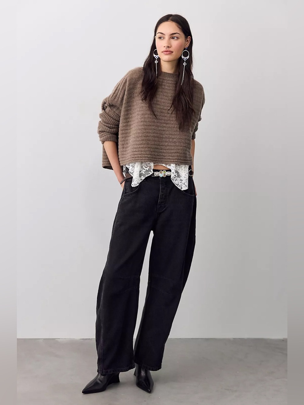 We The Free Good Luck Mid-Rise Barrel Jeans 29